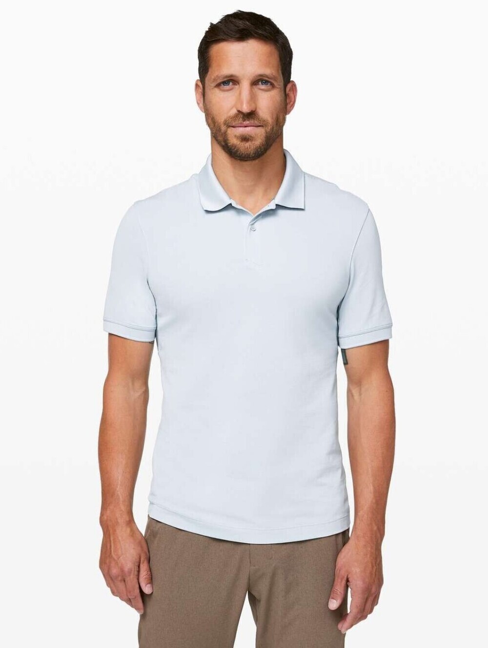 Lululemon Tech Pique Polo Shirt, Dawn Blue